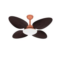 Ventilador Teto Trevo 4 Pás Mdf Silencioso Cobre Ventax 220V