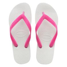Chinelo Havaianas Tradicional - Branco e Rosa
