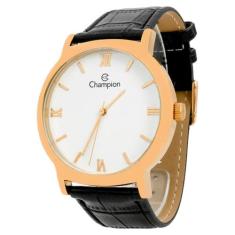 Relógio Masculino Champion Dourado material sintético Mostrador Branco