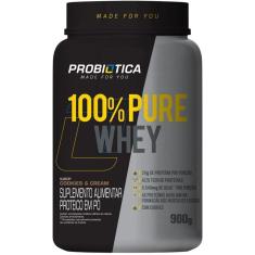 100% Pure Whey Concentrado 900G Cookies Cream Probiótica