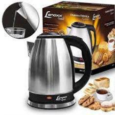 Chaleira Elétrica 1.8l Lenoxx PCE211 Inox 220V, Prata e Preto, 220V