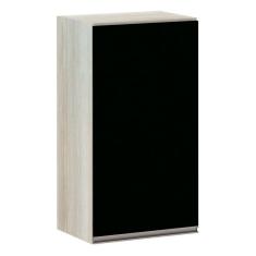 Armário Luciane 40cm 1 Porta Luci Legno Crema C/Preto Tx