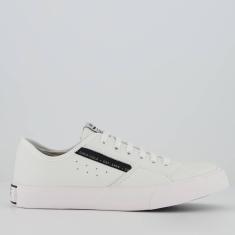 Tênis Coca Cola Florida Leather Feminino Branco e Preto-Feminino