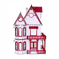 Kit Casinha Bonecas Polly Lol Mirian 21 Moveis r + b - Darama