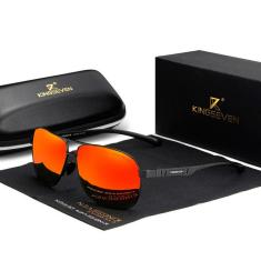 Óculos de Sol Masculino Kingseven Aviador Militar Polarizados UV400 Espelho