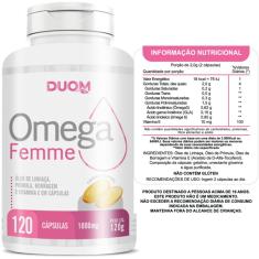 Omega Femme Óleo De Prímula Borragem Linhaça E Vitamina Duom