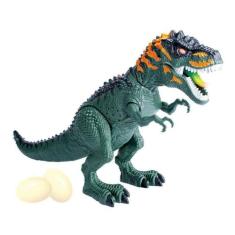 Dinossauro Tiranossauro Com Luz, Som E Ovo Dmt5400 - Dm Toys