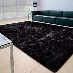 Tapete Felpudo Apolo Soft Casa Dona 200x250 Preto