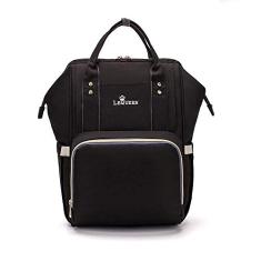 Mochila multifuncional para troca de fraldas, mochila para fraldas de bebê, mochila de viagem, com 2 zonas de separação úmida e seca 30 * 22 * ​​39 cm portátil de alta capacidade
