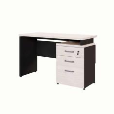 escrivaninha yaris 3 gv carvalho berlin e preta 120 cm