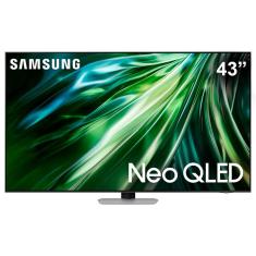 Smart TV 43” 4K Samsung Gaming Neo QN43QN90D QLED, Processador com AI, Dolby Atmos, Alexa built in, Upscaling 4K, Wi-Fi, Bluetooth, USB e HDMI 