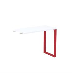 Mesa Complemento 900x450mm Mcp90/45p25tub Branco/Vermelho