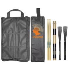 Kit Baqueta 7A Vassourinha + Acoustic Roods + Bag Liverpool