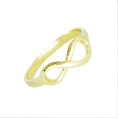 Anel Infinito Liso Folheado - Cod 756 F - Carlitos Joias, 6