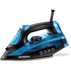 Ferro De Passar A Vapor Mondial F-53 Preto/azul