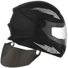 Capacete New Liberty Four 4 Moto Fechado Viseira Cristal Original + Vi