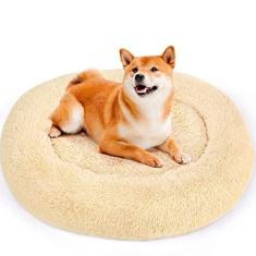 Cama para cães ou camas para gatos para animais de estimação internos, camas para cães com caramelo original para cães pequenos, médios e grandes