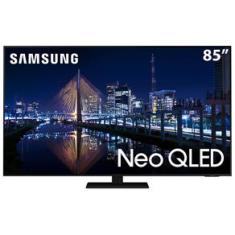 Smart TV 85" Neo QLED 4K Samsung 85QN85A, Mini Led, Painel 120hz, Processador IA, Som em Movimento, Tela sem limites, Design slim