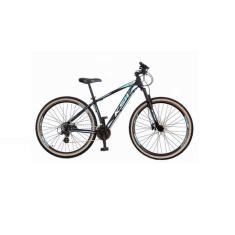  Bicicleta Aro 29 Ksw Xlt 24v Freio a Disco Garfo Com Suspensão Mtb 29 Alumínio Pneu com Faixa Bege - Preto\Azul