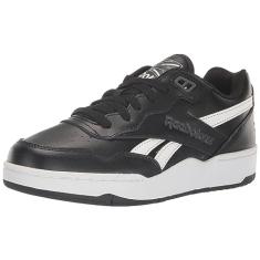 Reebok Tênis infantil unissex Bb4000 Ii, Preto/branco/cinza puro, 5.5 Big Kid