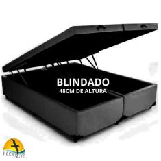 Cama Box Baú Casal Bipartido 138 x 188 - Super Reforçado 