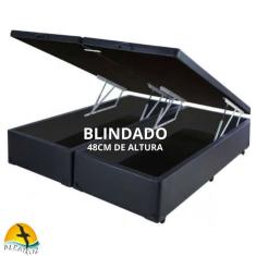 Cama Box Baú Casal Bipartido 138 x 188 - Super Reforçado 