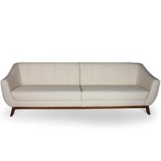 Sofá 3 Lugares Para Sala De Estar Atenas 230 Cm Bege C-443