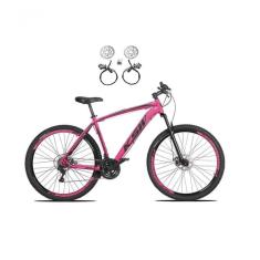 Bicicleta Aro 29 Ksw Xlt 24v Freios Disco Hidráulicos Garfo Suspensão - Rosa Tam.17