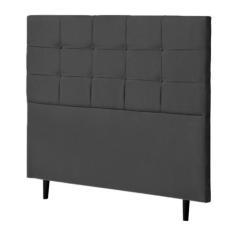 Cabeceira Casal Queen Bari 160cm Para Cama Box Suede Cinza - DS Móveis