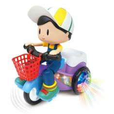 Boneco Empina Bicicleta Triciclo Musical Som Luz Crianças - Ys Toys