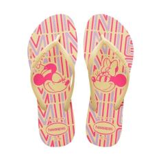 Chinelo Feminino Havaianas Slim Disney Bege - 4141-Feminino
