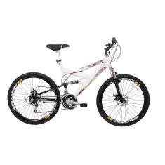 Bicicleta Aro 26 MTB 18V Full Suspention Duplo Freio a Disco Max 260 Branca