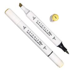 Marca Texto Artools Pictom Pontas Broad e Brush Amarelo Y114