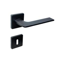 Fechadura Interna Imab Malba Roseta Quadrada Preta 55Mm