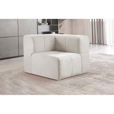 Módulo Sofá Box Bouclé Nude