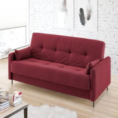 Sofá Cama Jazz 2 Lugares 195cm X 90cm X 90cm Vermelho