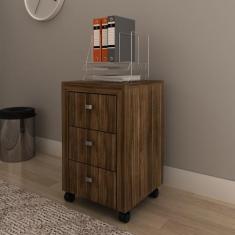 Gaveteiro 38,5x60,5cm com 3 Gavetas e Rodízio ME4108 - Tecno Mobili