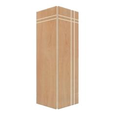 Porta Camarão de Madeira 210x80cm Friso 03 Sarrafeada Jb Portas Tauari