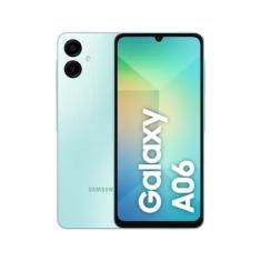 Celular Samsung Galaxy A06, 128GB, 4gb Ram, Tela 6.7, Câm. Traseira 50+2mp, Frontal 8mp Verde Claro
