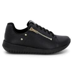 Tênis Usaflex Feminino Elástico com Zíper AH1707-Feminino