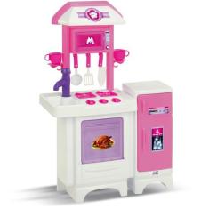 Cozinha Infantil Completa Rosa Sem Água - Magic Toys