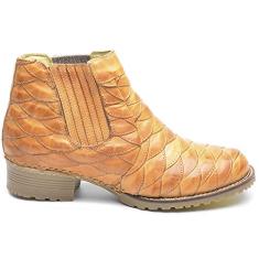 Bota Escamada Bege Unissex (Bege, BR, Adulto, Numérico, 43)