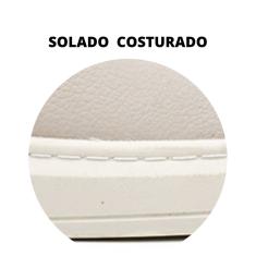 Tenis Casual Sneaker Couro Collins Masculino Bege Calce Facil Elastico Solado Costurado