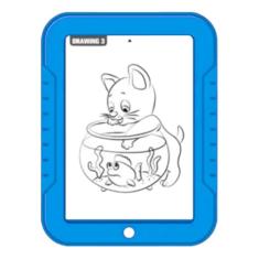 Lousa Magica Tablet Magic Led Canetas Coloridas Neon 3d