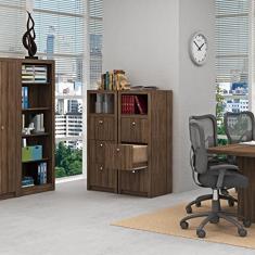 Armário Arquivo 3 Gavetas ME4118 Tecno Mobili Nogal