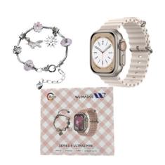 Relogio Smartwatch Series 9 Mini AMOLED 5 Pulseira 41mm GPS NFC Mult-F