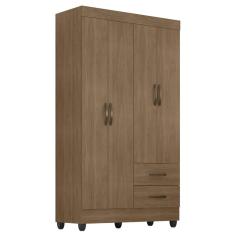Guarda Roupa Solteiro Lite 4 Portas e 2 Gavetas - Móveis Leão
