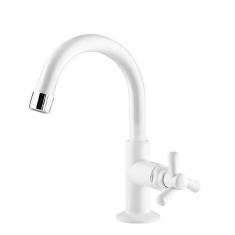 Torneira para Lavatório Víqua Mesa Bica Alta ABS Branca