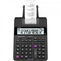 Calculadora Com Bobina Casio HR-100RC 12 Dígitos Bivolt Preta, Preto
