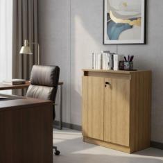 Armário Balcão 60cm 2 Portas com Chave e 1 Prateleira ME4149 Tecnomobi